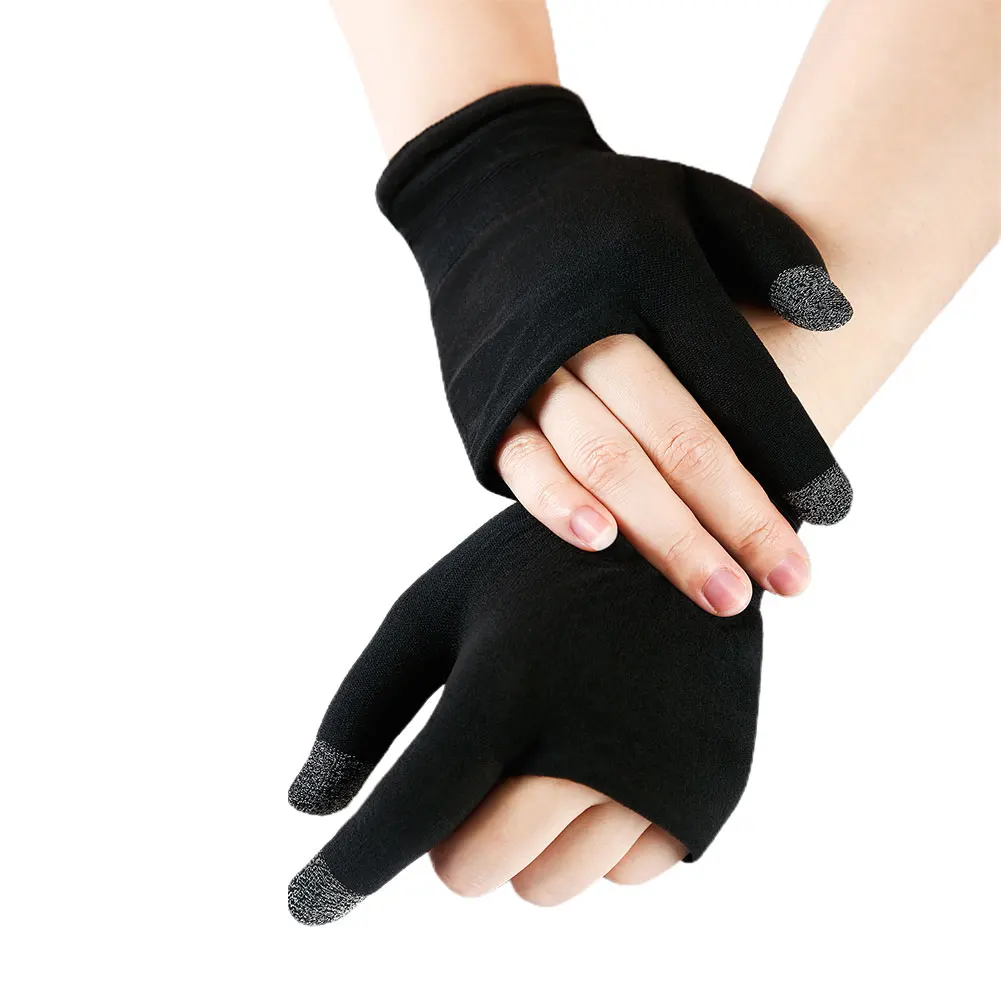 2pcs Sweat Proof Non-Scratch Sensitive Touch Screen Gaming Finger Thumb Sleeve Gloves For PUBG Hand Cover Game Controller
2pcs Sweat Proof Non-Scratch Sensitive Touch Screen Gaming Finger Thumb Sleeve Gloves For PUBG Hand Cover Game Controller