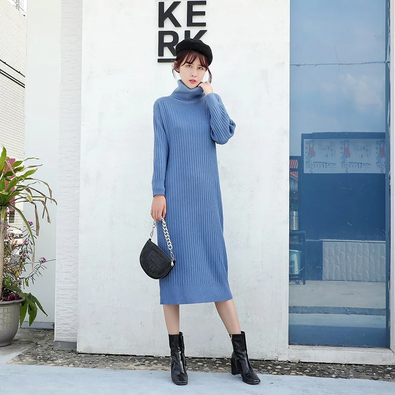 HLBCBG Winter Thick Knit Long Straight Women Dress Warm Turtleneck Pullover Sweater Dress Oversized CHIC Christmas Midi Dresses
HLBCBG Winter Thick Knit Long Straight Women Dress Warm Turtleneck Pullover Sweater Dress Oversized CHIC Christmas Midi Dresses