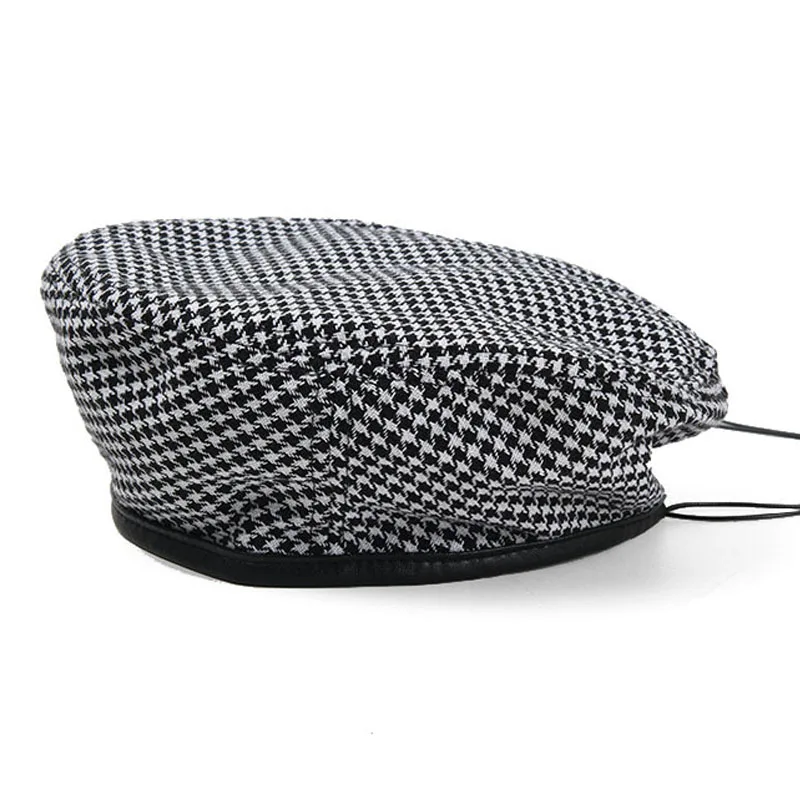 шапка Women New Fashion PU Leather Houndstooth Beret Autumn Winter Female British Retro Artist Berets Painter Hat Wholesale
шапка Women New Fashion PU Leather Houndstooth Beret Autumn Winter Female British Retro Artist Berets Painter Hat Wholesale