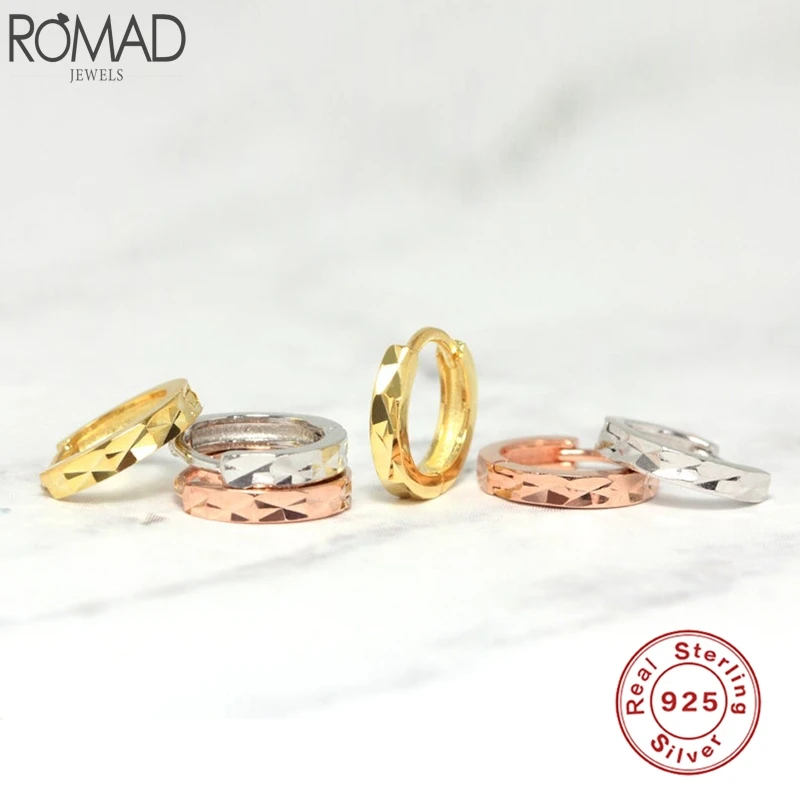 Romad 6mm/8mm 925 Sterling Silver Hoop Earrings Rhombus Shaped Glossy Charm Earrings For Women Fine Jewelry pendientes W3
Romad 6mm/8mm 925 Sterling Silver Hoop Earrings Rhombus Shaped Glossy Charm Earrings For Women Fine Jewelry pendientes W3