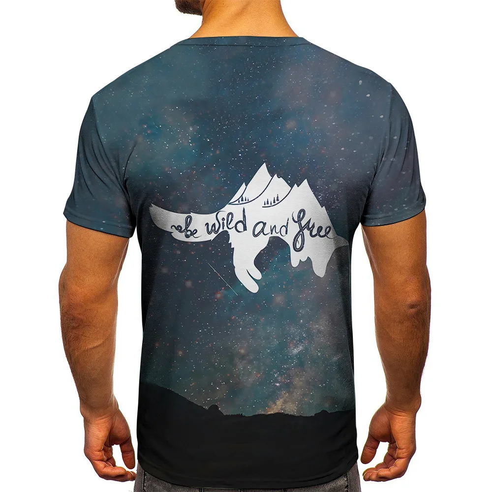2021 men's letter print 3D trend pattern T-shirt fashion digital street fashion casual short-sleeved T-shirt
2021 men's letter print 3D trend pattern T-shirt fashion digital street fashion casual short-sleeved T-shirt