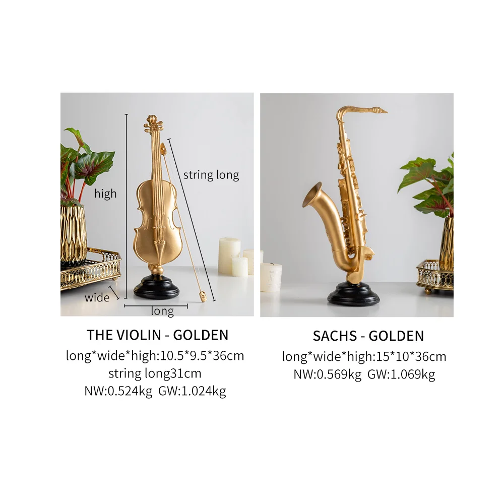 Modern Resin Violin Model Home Decoration Nordic Music Figurine Saxophone Statue Art Sculpture Office Desk Decorative Accessorie
Modern Resin Violin Model Home Decoration Nordic Music Figurine Saxophone Statue Art Sculpture Office Desk Decorative Accessorie