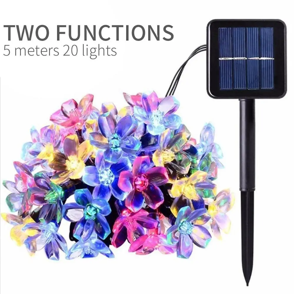 Fairy String Light Sakura Lights Garden Landscape Lamp Xmas Decor Solar Light Super Bright Waterproof 50LED Outdoor Yard
Fairy String Light Sakura Lights Garden Landscape Lamp Xmas Decor Solar Light Super Bright Waterproof 50LED Outdoor Yard