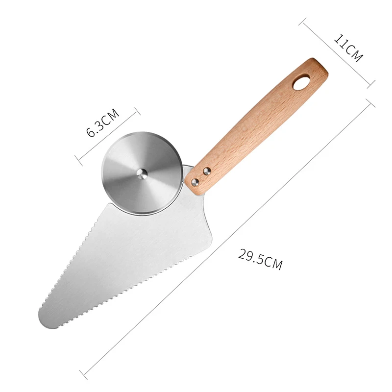 2 in 1 Pizza Cutter Divider Pizza Shovel Pie Server Knife Sharp Pizza Wheel Slicer Stainless Steel Dessert Divider Pastry Tools
2 in 1 Pizza Cutter Divider Pizza Shovel Pie Server Knife Sharp Pizza Wheel Slicer Stainless Steel Dessert Divider Pastry Tools