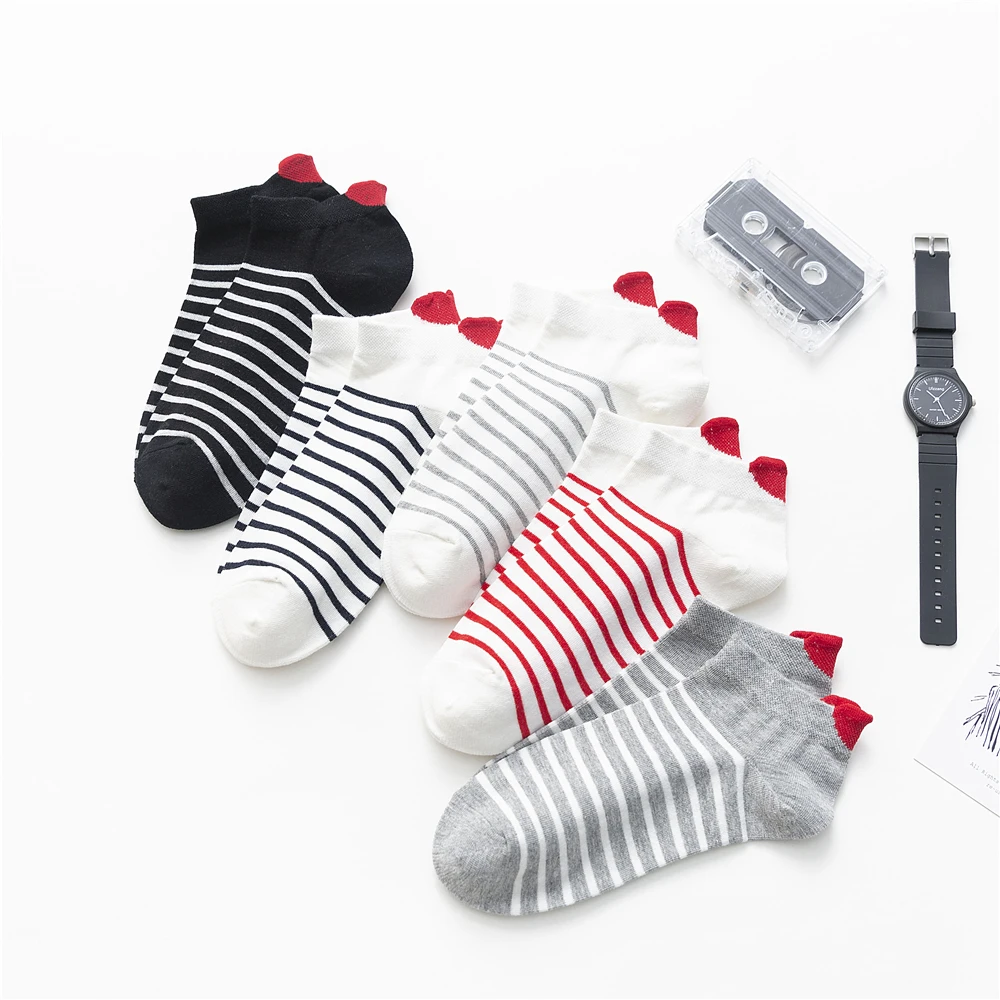 Chic Cute 3D Red Love Heart Heel Striped Ankle Socks Funny Girls' Happy Fresh Summer Harajuku Literary Socks
Chic Cute 3D Red Love Heart Heel Striped Ankle Socks Funny Girls' Happy Fresh Summer Harajuku Literary Socks