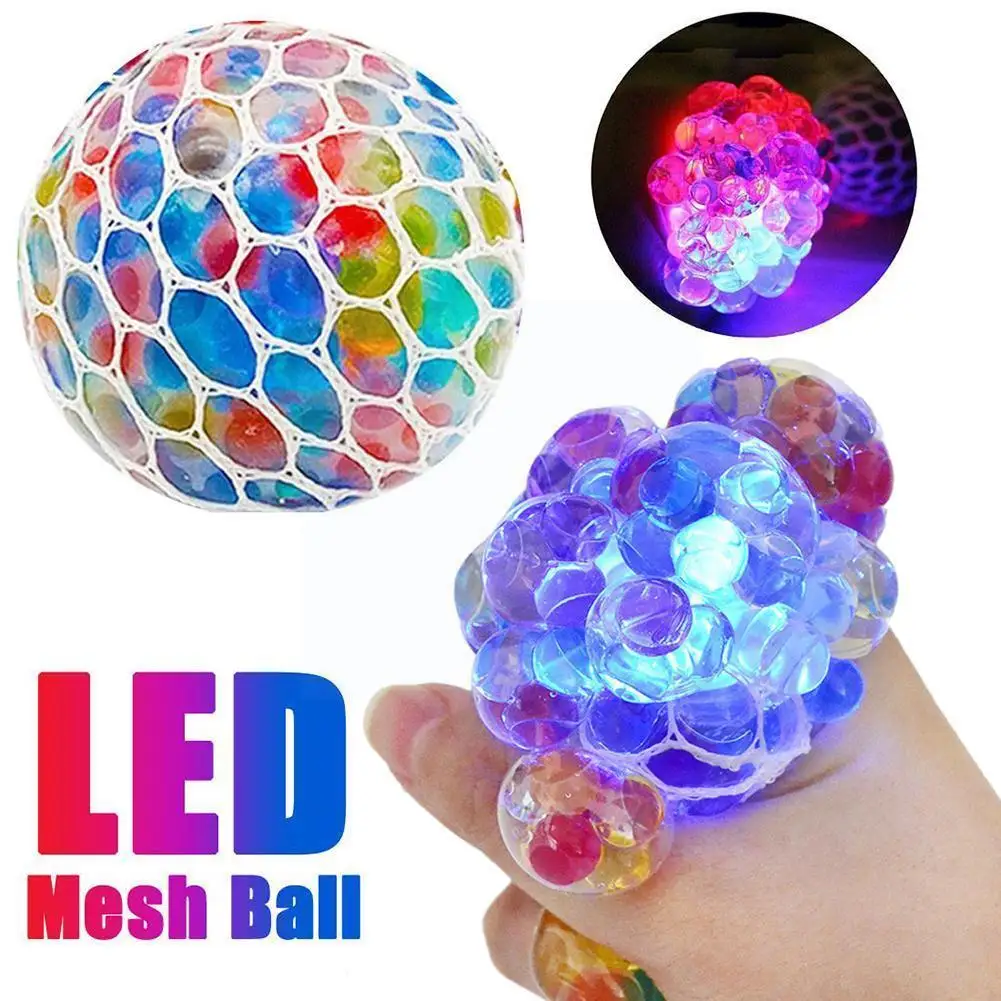 Grape Ball Led Mesh Ball Antistress Toys Squishy Squish Toy Squeeze Relief Anti-stress Kids Funny Things Prank Jokes For Ad F5O5
Grape Ball Led Mesh Ball Antistress Toys Squishy Squish Toy Squeeze Relief Anti-stress Kids Funny Things Prank Jokes For Ad F5O5