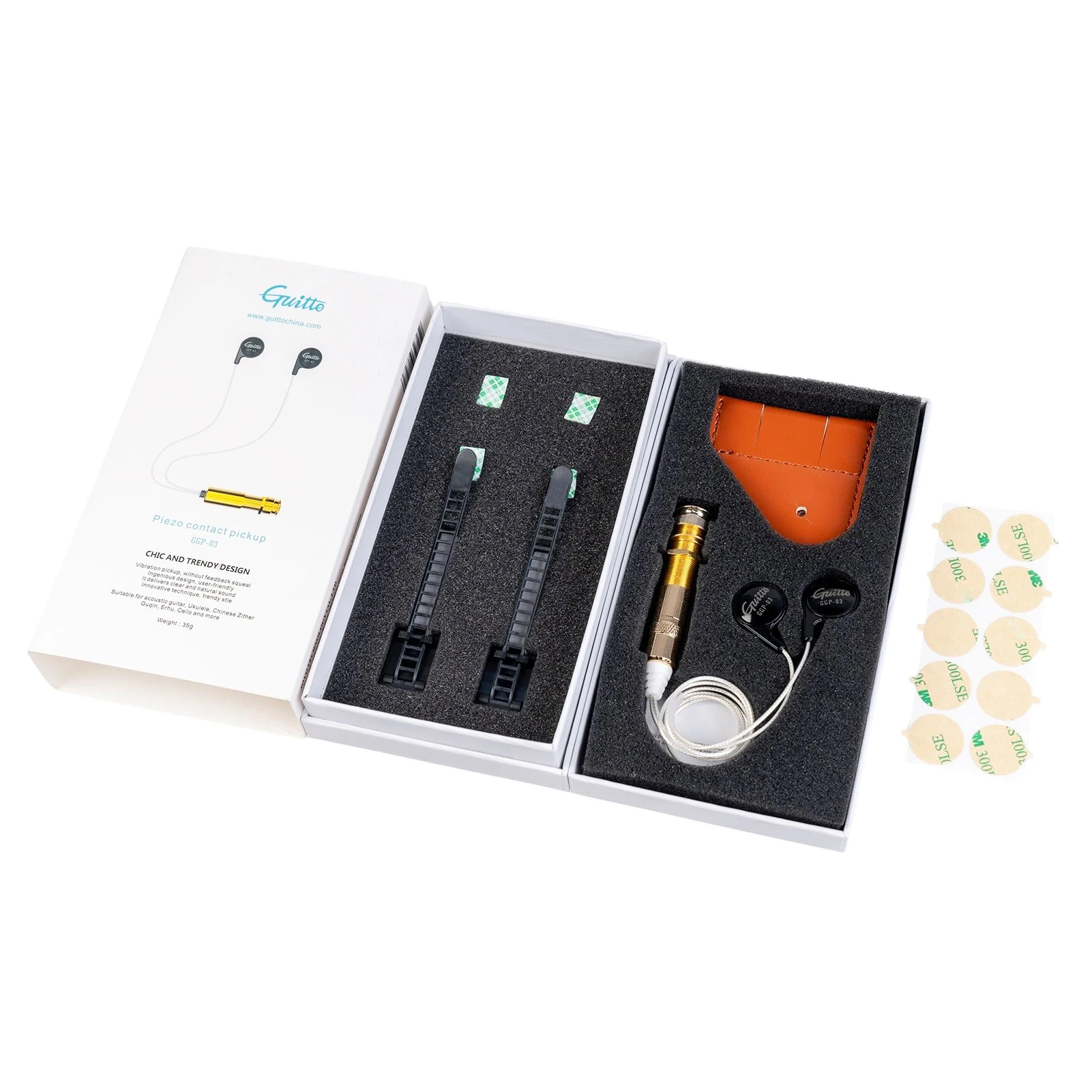 Universal Piezo Contact Guitar Pickup Vibration Pick-up with 6.35mm Endpin Jack for Acoustic Guitar Ukulele Violin Cello Erhu
Universal Piezo Contact Guitar Pickup Vibration Pick-up with 6.35mm Endpin Jack for Acoustic Guitar Ukulele Violin Cello Erhu