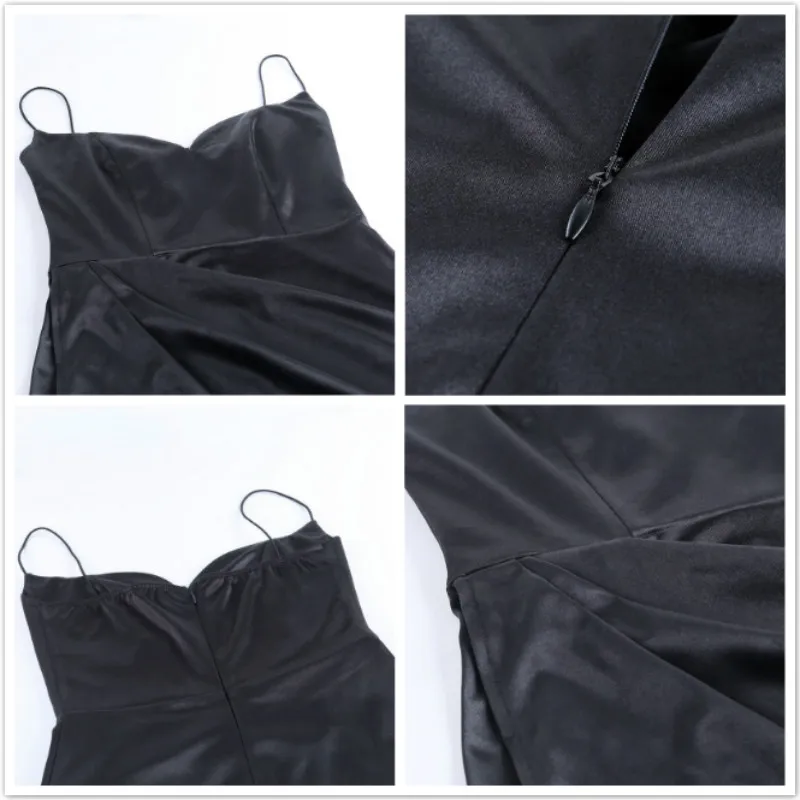 FORERUN Summer Dress Women Heart-shaped Neck Sexy Robe Slim High Split Robe Femme Party Dresses
FORERUN Summer Dress Women Heart-shaped Neck Sexy Robe Slim High Split Robe Femme Party Dresses