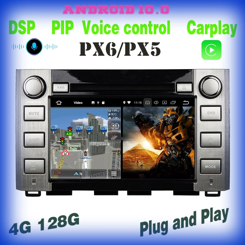 px6 Android 10.0 voice control Car radio GPS dvd player for toyota Sequoia Tundra 2014-2020 with wifi carplay usb 4+128GB BT
px6 Android 10.0 voice control Car radio GPS dvd player for toyota Sequoia Tundra 2014-2020 with wifi carplay usb 4+128GB BT