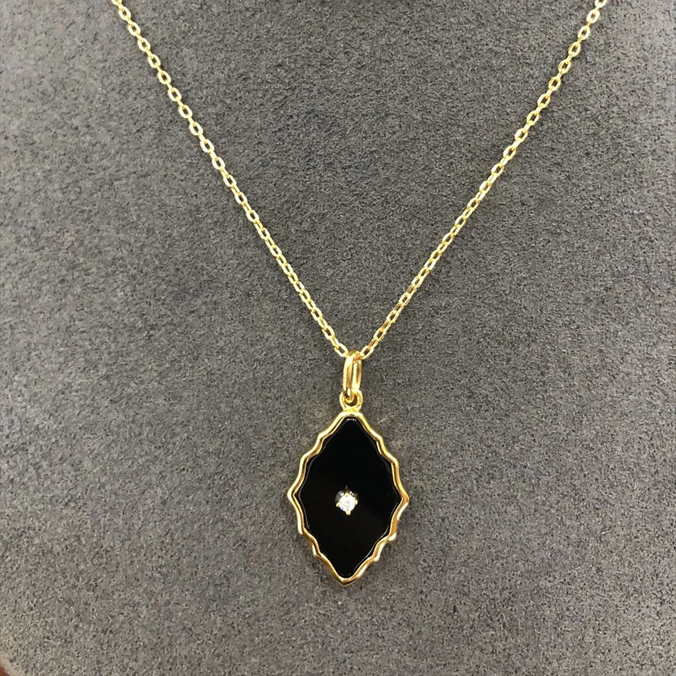 S925 Sterling Sliver Pendant For Women Synthetic Opal Black Onyx Necklace Engagement Wedding Fine Jewelry New Gift
S925 Sterling Sliver Pendant For Women Synthetic Opal Black Onyx Necklace Engagement Wedding Fine Jewelry New Gift