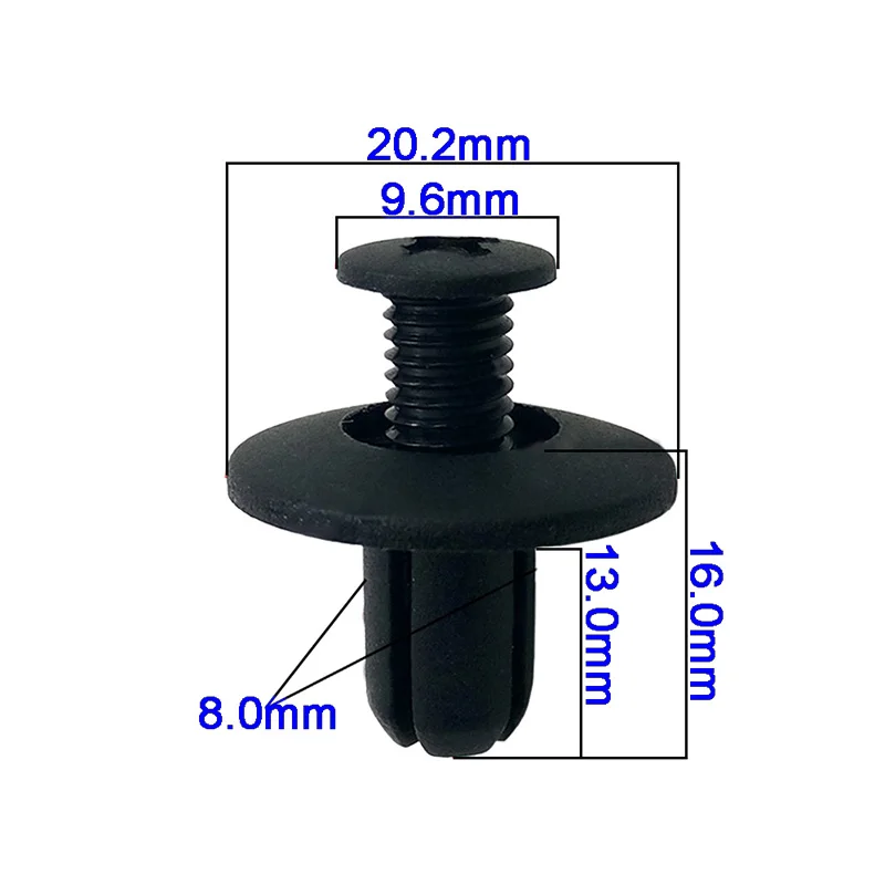 Screw Fastener clips Universal Plastic Car Fender Fixed Push pins Decal Decor Accessory Bumpers Doors
Screw Fastener clips Universal Plastic Car Fender Fixed Push pins Decal Decor Accessory Bumpers Doors