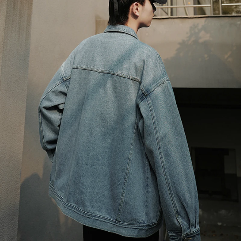 Jackets Men Denim Solid Loose Hip-Hop Large Size 3XL Oversize Korean Style All-match Casual Chic Streetwear Harajuku Vintage New
Jackets Men Denim Solid Loose Hip-Hop Large Size 3XL Oversize Korean Style All-match Casual Chic Streetwear Harajuku Vintage New