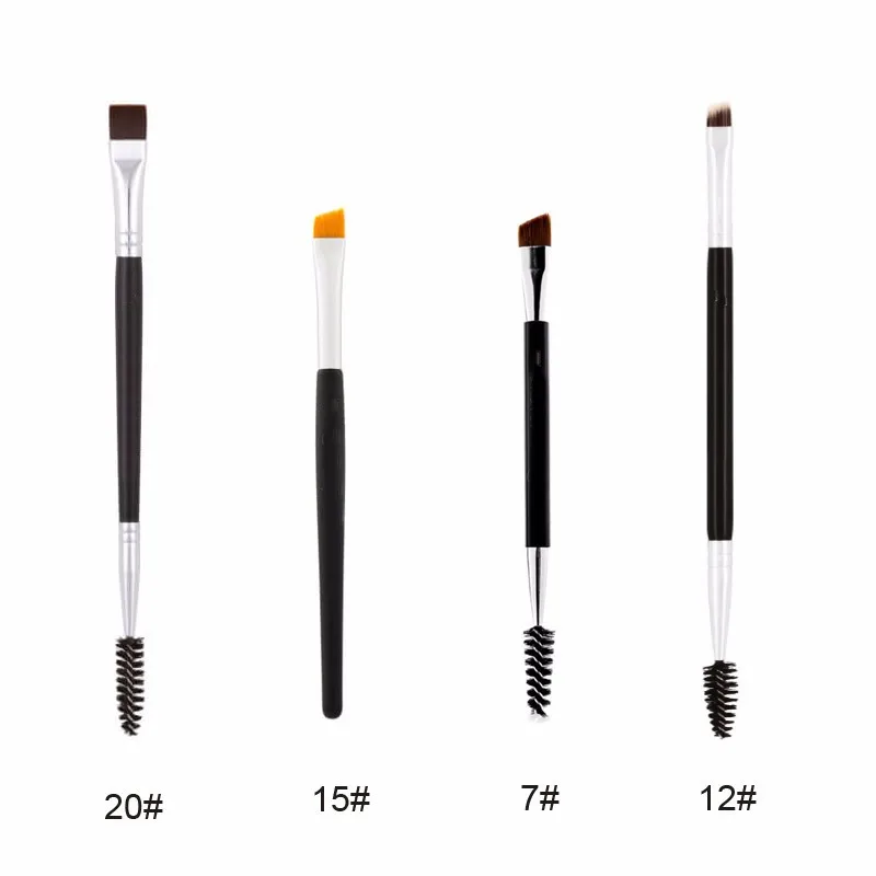 Double Ended Wood Handle Eyebrow Brush Beauty Makeup Brushes Eye Brow Comb Professional Make Up Cosmetics Tools | Красота и здоровье
