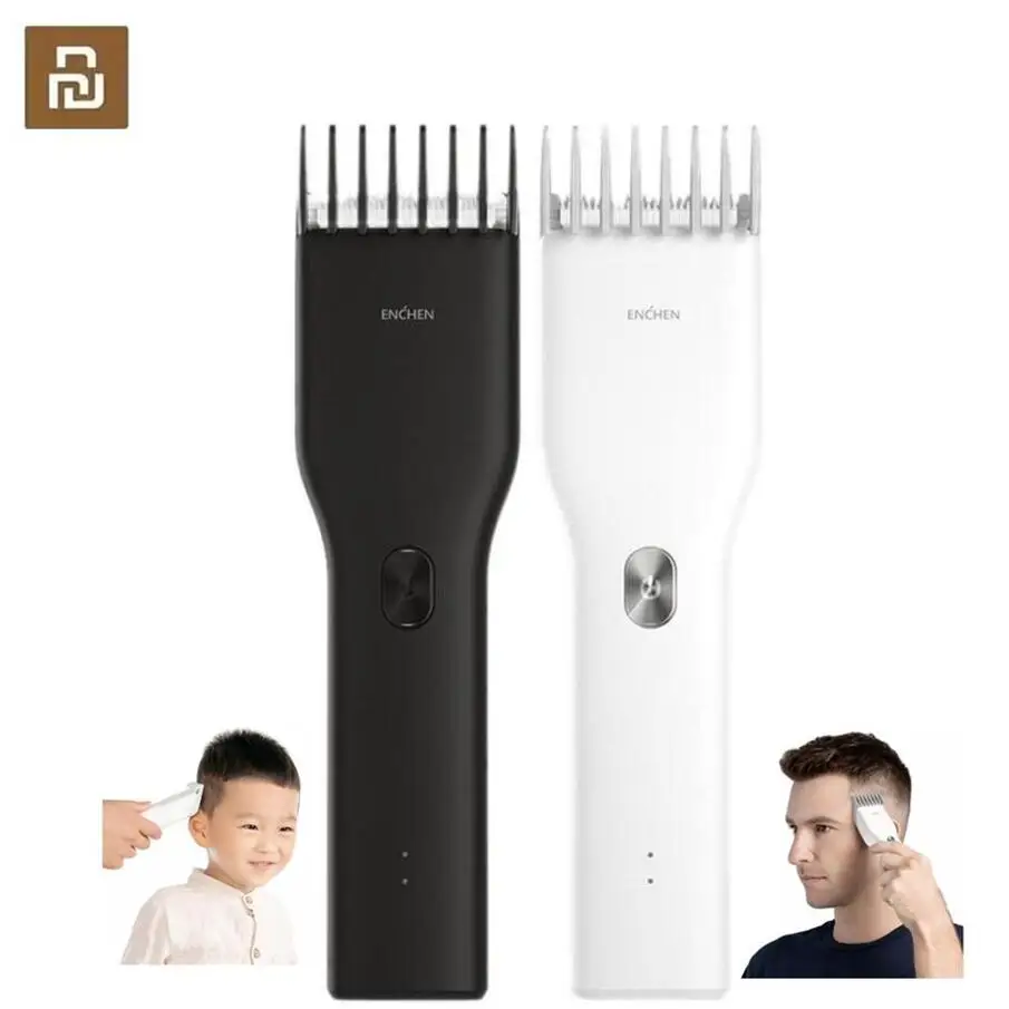 

Youpin ENCHEN Boost USB Electric Hair Clipper Two Speed Ceramic Cutter Hair Fast Charging Hair Trimmer Children Hair Clipper