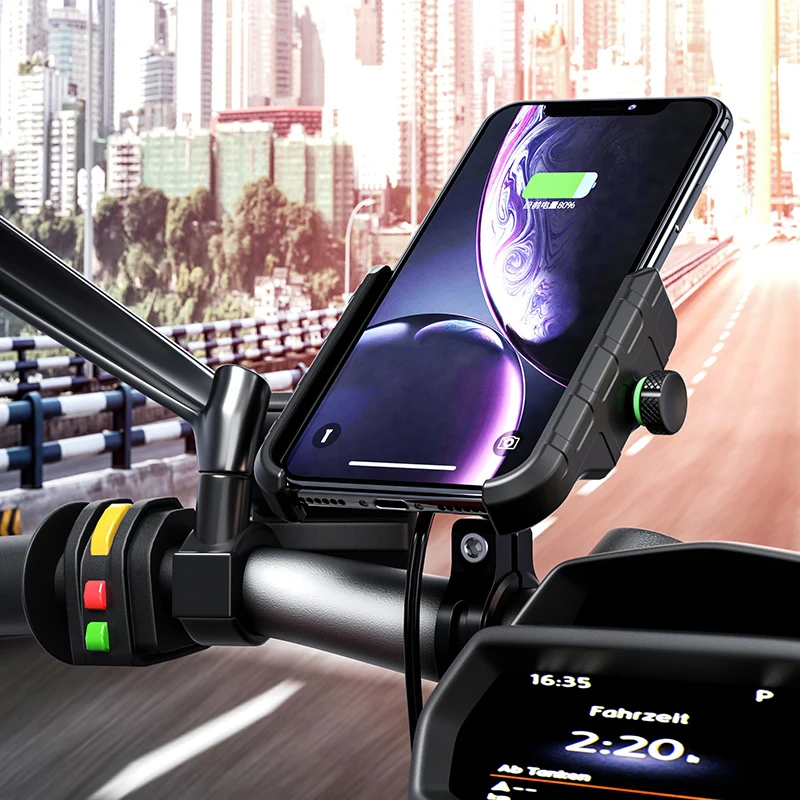 15W Motorcycle Wireless Charger Phone Holder for Samsung S10 S9 S8 iphone X XS Max XR 8 Plus Fast Wireless Charging USB Charger
15W Motorcycle Wireless Charger Phone Holder for Samsung S10 S9 S8 iphone X XS Max XR 8 Plus Fast Wireless Charging USB Charger