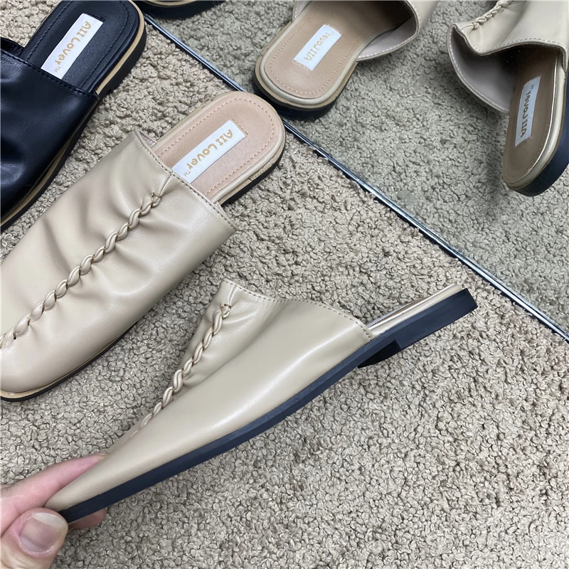 2021 Summer New Fashion Square Head Low Heel Slippers Women Slip On Sandal Outdoor Slides Women Mules Elegant Pleated Shoe Mujer
2021 Summer New Fashion Square Head Low Heel Slippers Women Slip On Sandal Outdoor Slides Women Mules Elegant Pleated Shoe Mujer