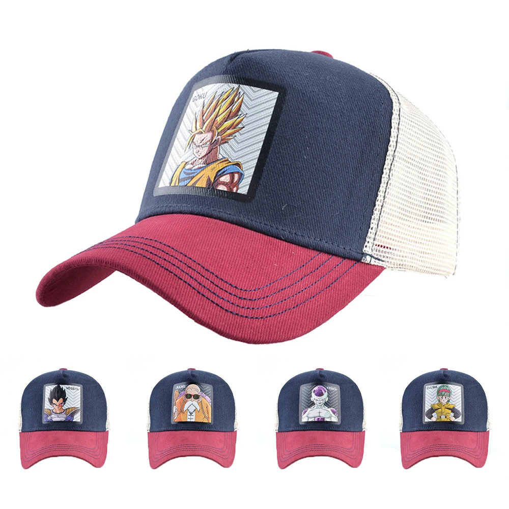 Newest Anime Baseball Cap Goku Super Vegeta IV All Styles Snapback Cotton Mesh Cap Men Women Hip Hop Dad Cartoon Hat Trucker Hat
Newest Anime Baseball Cap Goku Super Vegeta IV All Styles Snapback Cotton Mesh Cap Men Women Hip Hop Dad Cartoon Hat Trucker Hat
