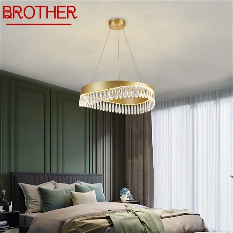 BROTHER Chandelier Pendant Lamp Postmodern Gold Luxury Home LED Light Fixture for Living Dining Room
BROTHER Chandelier Pendant Lamp Postmodern Gold Luxury Home LED Light Fixture for Living Dining Room