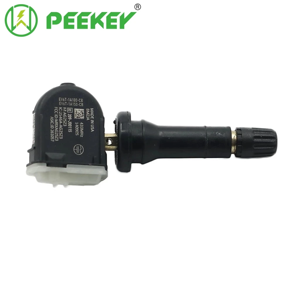 PEEKEY TPMS EV6T-1A180-CB EV6T-1A150-CB 433Mhz Tire Pressure Monitoring Sensor For Ford Fiesta Van Focus F-Series Mondeo Ranger
PEEKEY TPMS EV6T-1A180-CB EV6T-1A150-CB 433Mhz Tire Pressure Monitoring Sensor For Ford Fiesta Van Focus F-Series Mondeo Ranger