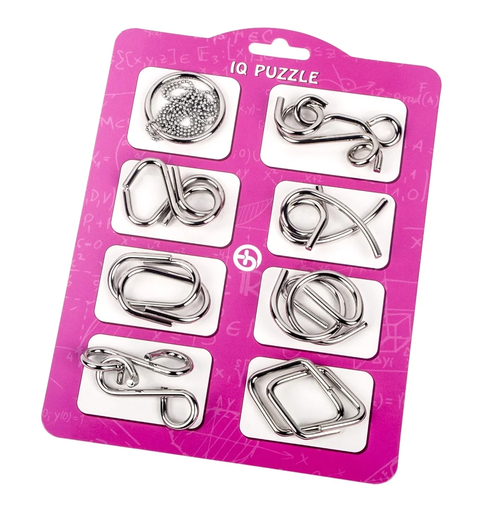 8Pcs/Set Metal Montessori Wire IQ Mind Brain Teaser Puzzles Children Adults Interactive Game Reliever Educational Toys TH0075
8Pcs/Set Metal Montessori Wire IQ Mind Brain Teaser Puzzles Children Adults Interactive Game Reliever Educational Toys TH0075