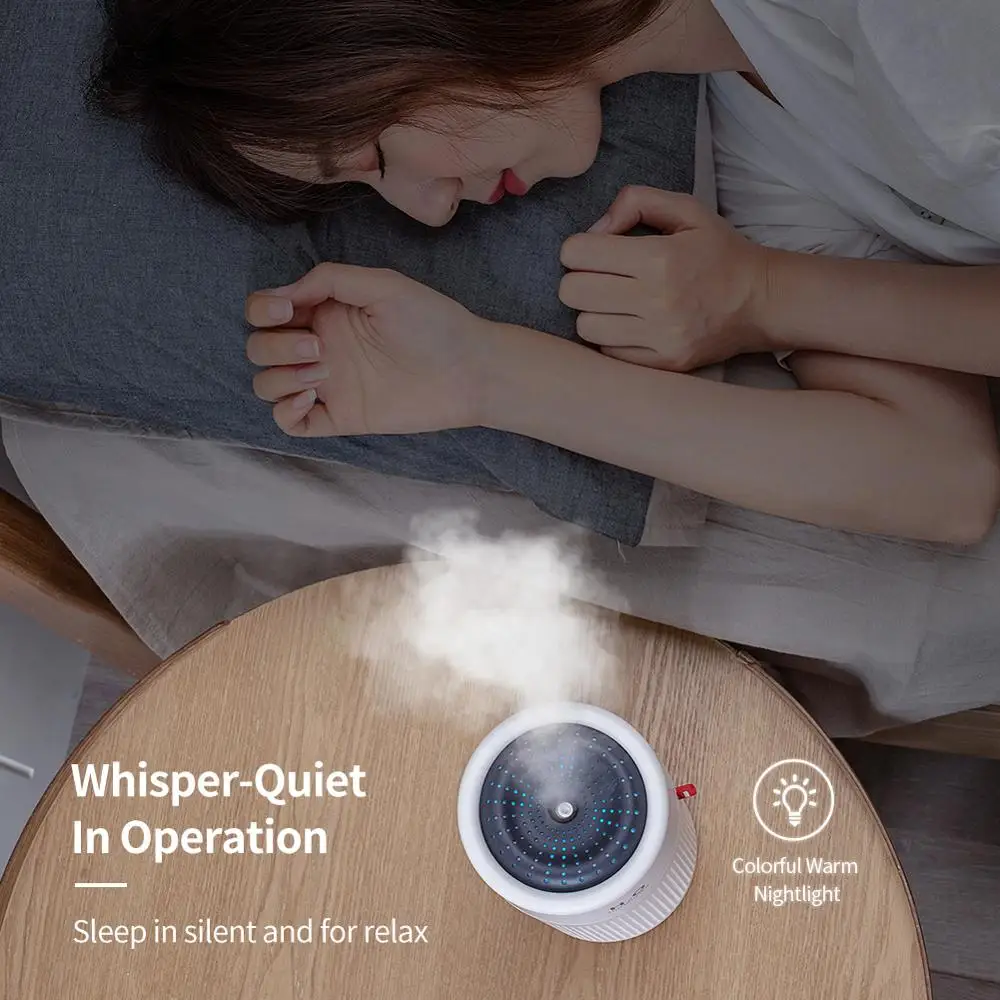 SMARTDEVIL 750 ml Ultrasonic Humidifier Auto switch-off Without Water and 2 adjustable atomization modes Super silent
SMARTDEVIL 750 ml Ultrasonic Humidifier Auto switch-off Without Water and 2 adjustable atomization modes Super silent