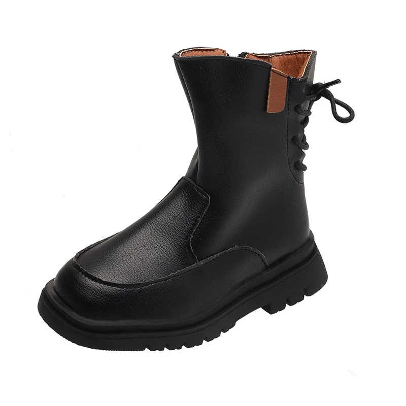 Children's Boots For Girls Autumn Winter Rubber Boots Medium Big Kids Martin Boots British Style Cross-tied On The Back Cool New
Children's Boots For Girls Autumn Winter Rubber Boots Medium Big Kids Martin Boots British Style Cross-tied On The Back Cool New