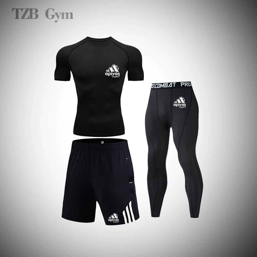 Gym Fitness Running Sports 3 Piece Suit Men's Suit Track And Field Basketball Tights Equestrian Sports Taekwondo Judo Sportswear 
Gym Fitness Running Sports 3 Piece Suit Men's Suit Track And Field Basketball Tights Equestrian Sports Taekwondo Judo Sportswear