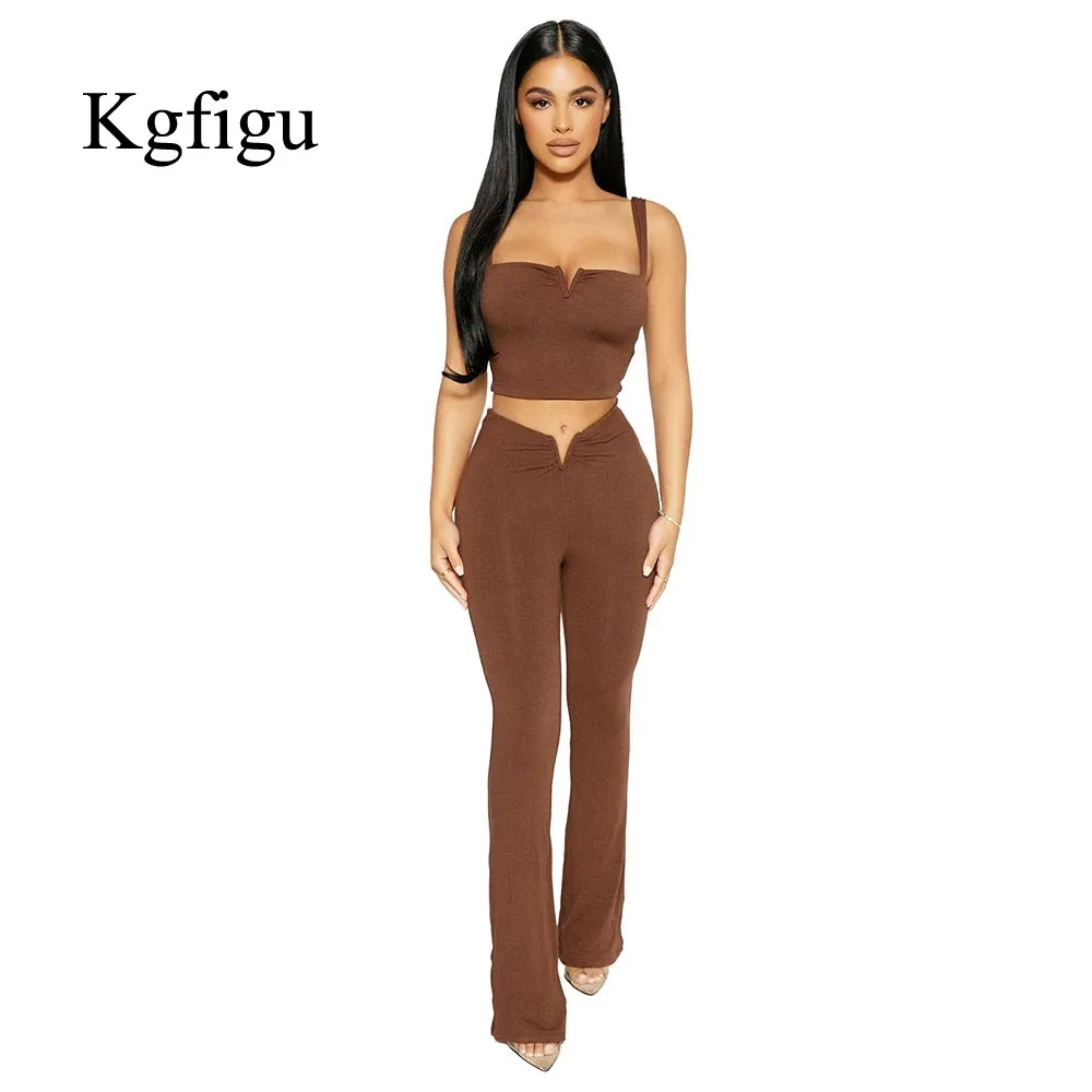 KGFIGU Two Piece Sets Women 2021 Summer New Arrival Ladies Sleeveless Short Top And Bodycon Pants Elegant Solid Color Pants Suit
KGFIGU Two Piece Sets Women 2021 Summer New Arrival Ladies Sleeveless Short Top And Bodycon Pants Elegant Solid Color Pants Suit
