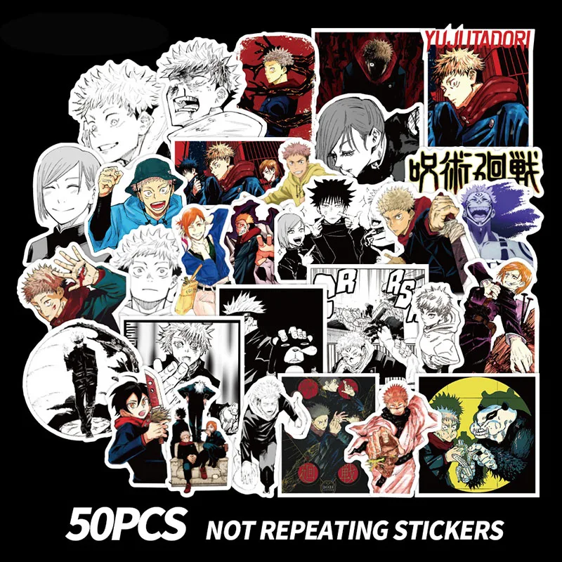 10/30/50pcs/pack Anime Jujutsu Kaisen Sticker Computer Guitar Refrigerator Suitcase Sticke manga sticker kids sticker toys
10/30/50pcs/pack Anime Jujutsu Kaisen Sticker Computer Guitar Refrigerator Suitcase Sticke manga sticker kids sticker toys
