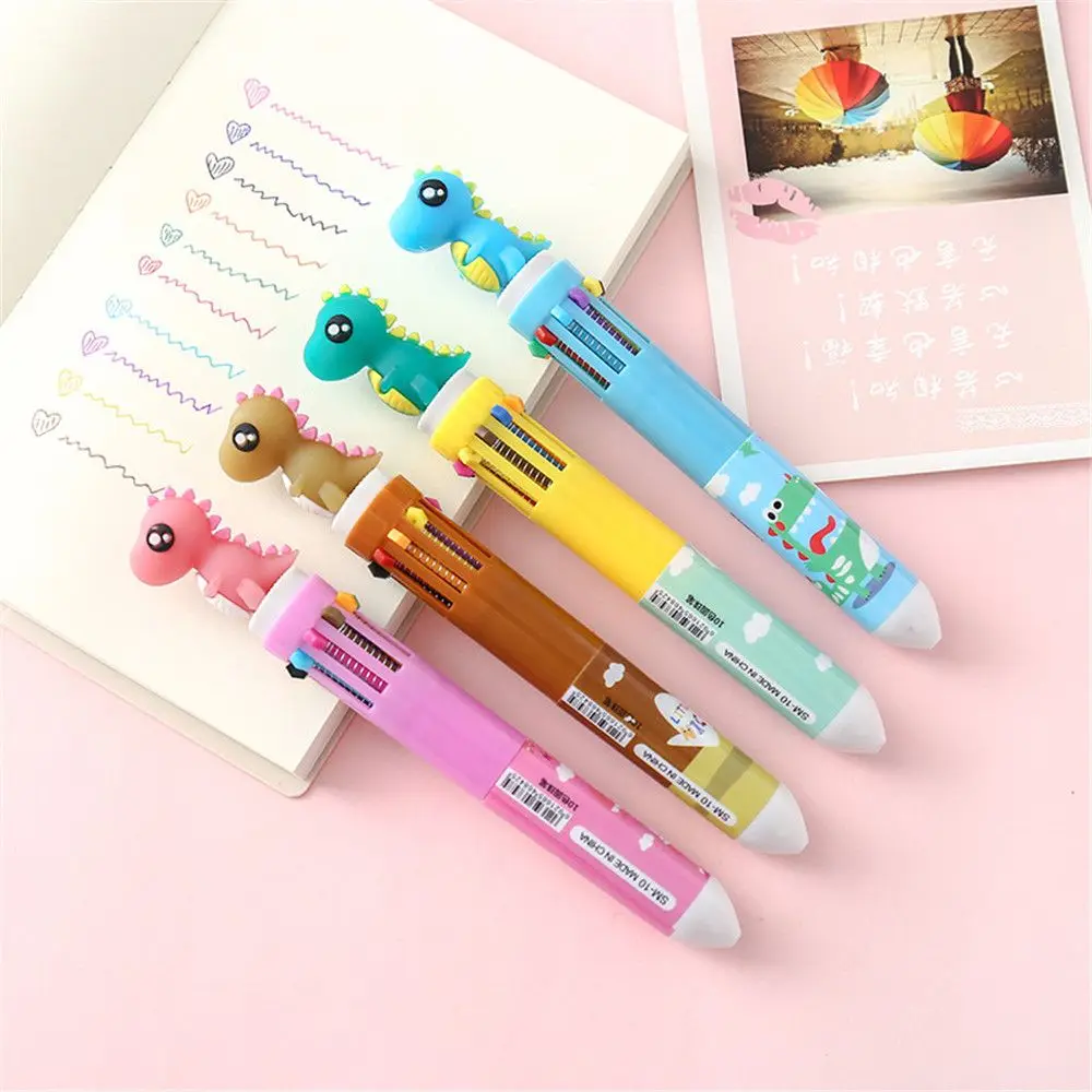 1pc 10-color Pen Cartoon Dinosaur Funny Cute Animals Colorful Ink Ballpoint Pen Office School Stationery Supplies Writing
1pc 10-color Pen Cartoon Dinosaur Funny Cute Animals Colorful Ink Ballpoint Pen Office School Stationery Supplies Writing