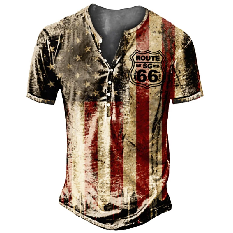 Vintage Printed Buttoned V-Neck T-shirts For Men Casual Loose Short Sleeve Tee Mens 2022 Summer Fashion Pullover Tops Streetwear
Vintage Printed Buttoned V-Neck T-shirts For Men Casual Loose Short Sleeve Tee Mens 2022 Summer Fashion Pullover Tops Streetwear