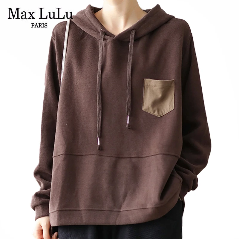 Max LuLu 2021 Autumn Womens Loose Casual Hoodies European Style Ladies Vintage Solid Design Sweatshirts Hooded Harajuku Clothes
Max LuLu 2021 Autumn Womens Loose Casual Hoodies European Style Ladies Vintage Solid Design Sweatshirts Hooded Harajuku Clothes