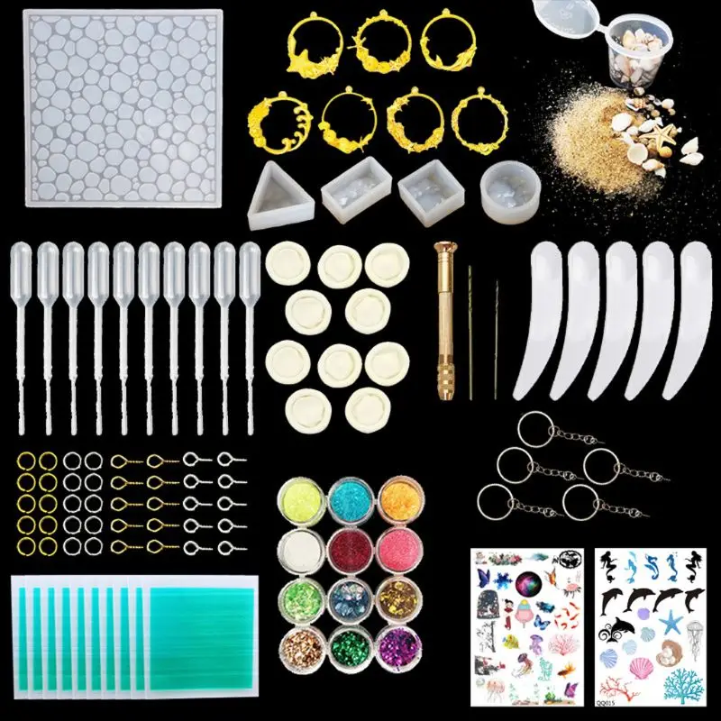Sea Theme Water Wave Ocean Sqaure Round Mold Shell Conch Resin Frame Pendant With Tools Set Resin Jewelry Making Tools
Sea Theme Water Wave Ocean Sqaure Round Mold Shell Conch Resin Frame Pendant With Tools Set Resin Jewelry Making Tools