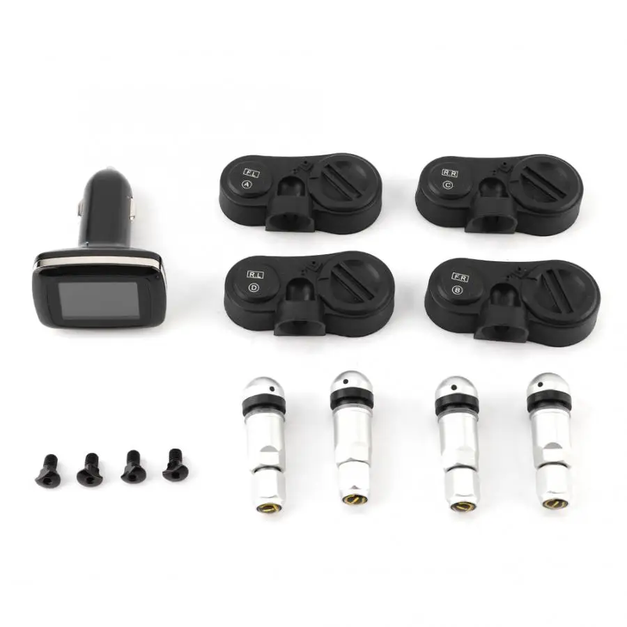 1 Set Car Intelligent TPMS Cigarette Lighter Tire Pressure Monitoring System with 4 Internal Sensors Brand New Auto Accessories
1 Set Car Intelligent TPMS Cigarette Lighter Tire Pressure Monitoring System with 4 Internal Sensors Brand New Auto Accessories