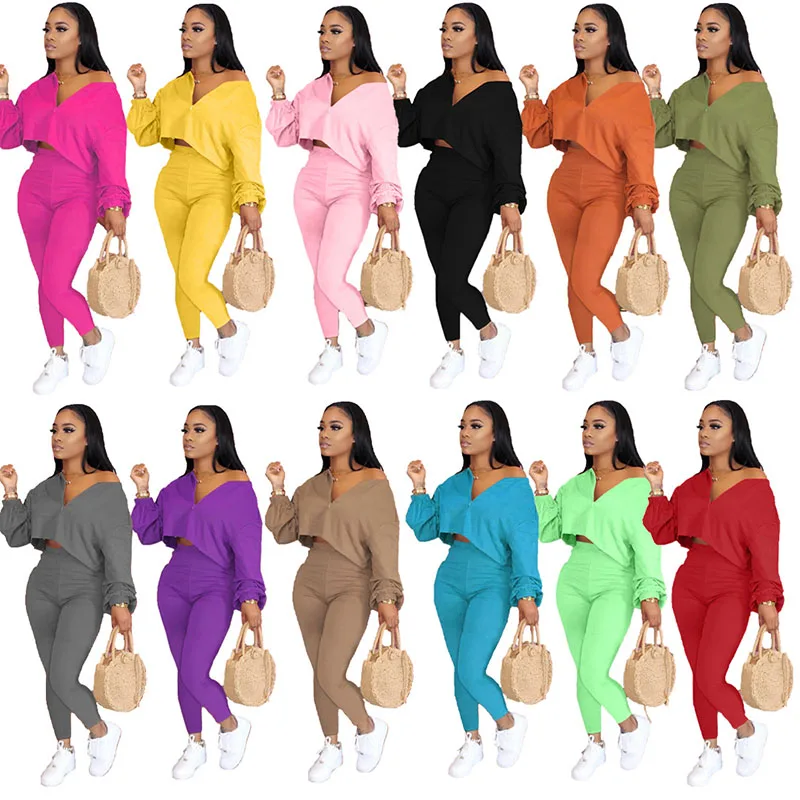 Autumn New Women's Casual Suit European and American Women's Solid Color O Neck Long-Sleeved Top Trousers Two-Piece Set
Autumn New Women's Casual Suit European and American Women's Solid Color O Neck Long-Sleeved Top Trousers Two-Piece Set