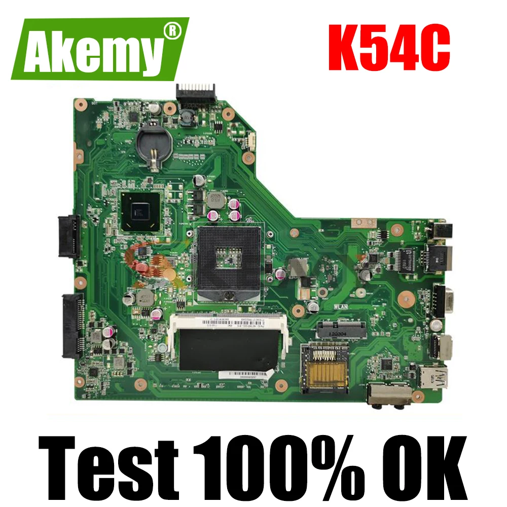 100% рабочая Материнская плата asus X54C K54Ly K54hR K54C REV.2.1 HM65 rPGA989 DDR3 intel протестирована ОК -