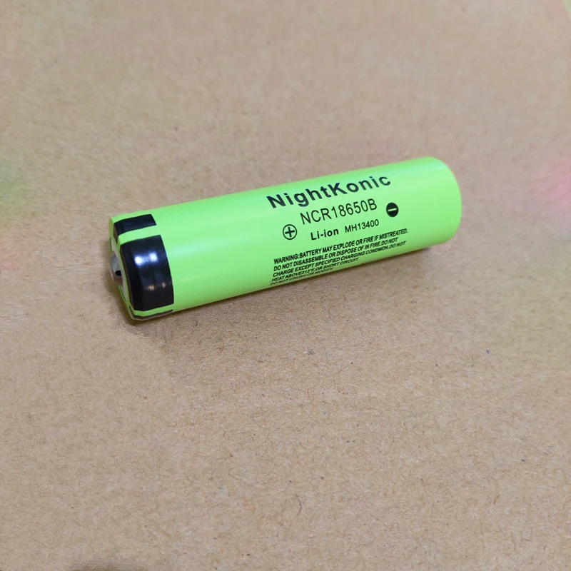 NIGHTKONIC 1 шт. 18650 аккумулятор NCR18650B 3 7 v MH13400 литиевая аккумуляторная батарея|18650