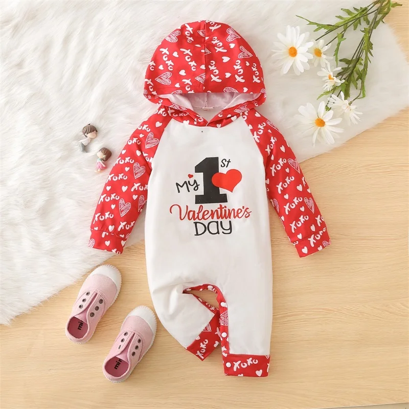 Infant Clothing Baby Long Sleeve Jumpsuit Valentine's Day Letter Printing Patchwork Toddler Girl Clothes
Infant Clothing Baby Long Sleeve Jumpsuit Valentine's Day Letter Printing Patchwork Toddler Girl Clothes