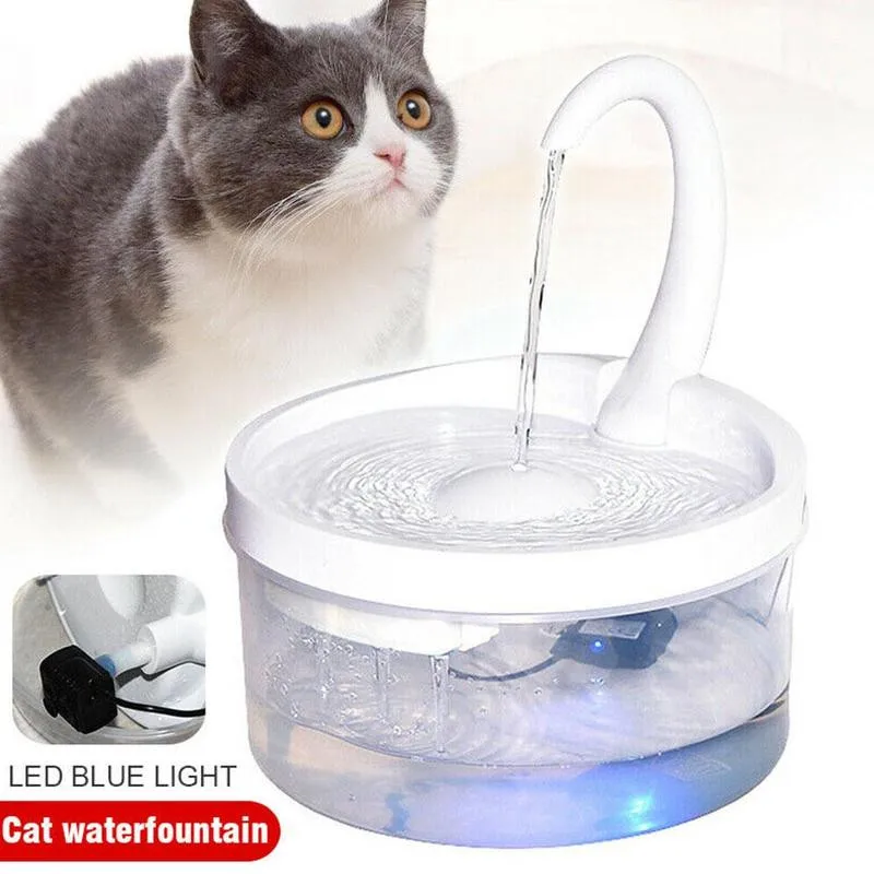 2L Intelligent Pet Cat Drinking Water Fountain with LED USB Automatic Water Dispenser Cat Dog Feeder Drink Filter Pet Supplies
2L Intelligent Pet Cat Drinking Water Fountain with LED USB Automatic Water Dispenser Cat Dog Feeder Drink Filter Pet Supplies