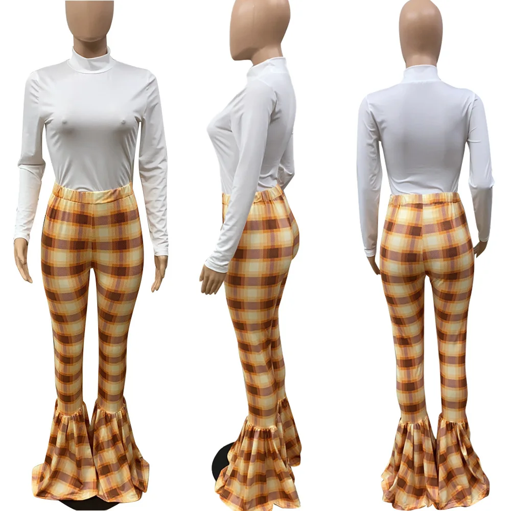 Casual Women's Flared Pants Full Length Flared Pants High Stretch Flared Pants Boots Cut Pants Girls Outdoor Wholesale
Casual Women's Flared Pants Full Length Flared Pants High Stretch Flared Pants Boots Cut Pants Girls Outdoor Wholesale