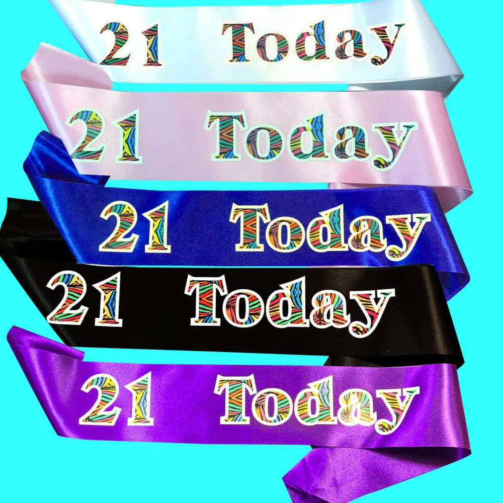 30pcs Birthday ribbon satin fabric 21 Boy girls princess happy birthday sash white ribbons pink fabric fashion zebra printing
30pcs Birthday ribbon satin fabric 21 Boy girls princess happy birthday sash white ribbons pink fabric fashion zebra printing
