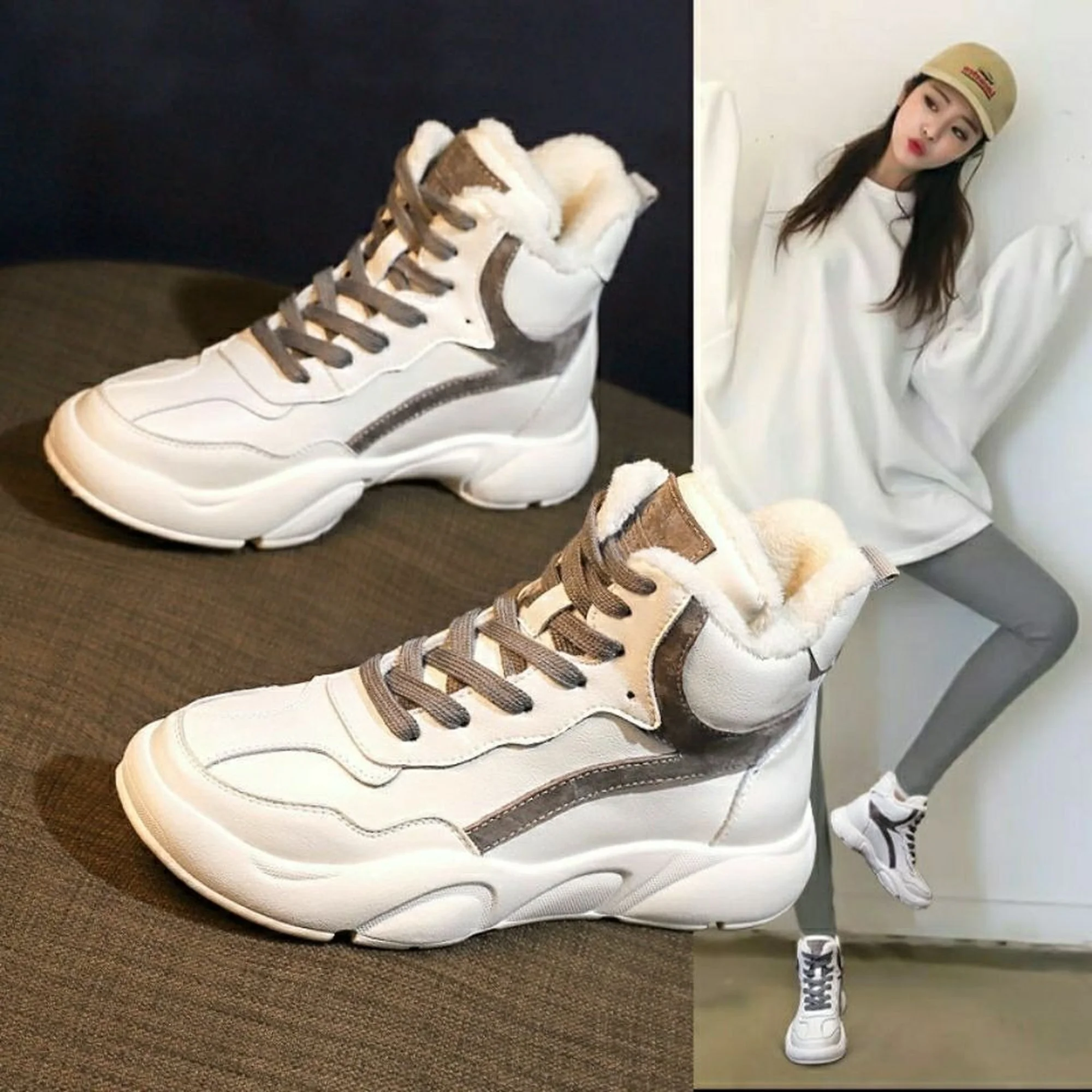 Snow Boots Women 2021 New Plus Velvet Thick Cotton Shoes All-match Winter Waterproof and Ski-proof Cotton Winter Shoes Leather
Snow Boots Women 2021 New Plus Velvet Thick Cotton Shoes All-match Winter Waterproof and Ski-proof Cotton Winter Shoes Leather