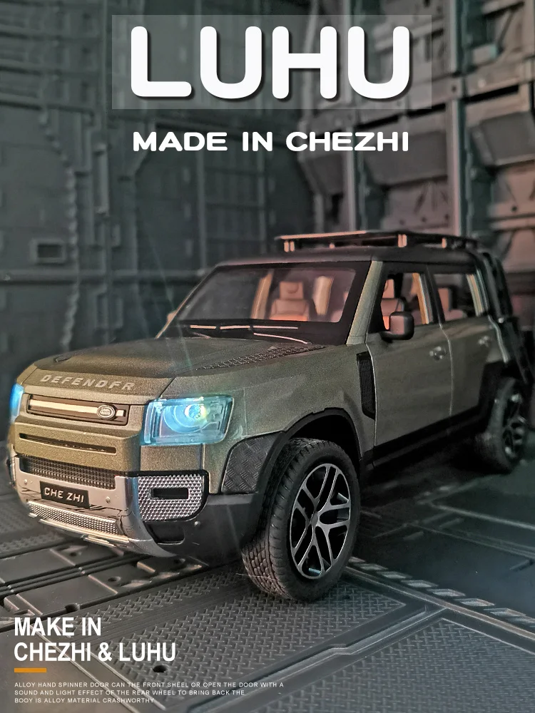 Новинка 1:24 Land Rover Defender SUV игрушечный автомобиль из сплава, литой и игрушечный автомобиль, модель модели автомобиля, игрушки для мальчиков, подарки
Новинка 1:24 Land Rover Defender SUV игрушечный автомобиль из сплава, литой и игрушечный автомобиль, модель модели автомобиля, игрушки для мальчиков, подарки