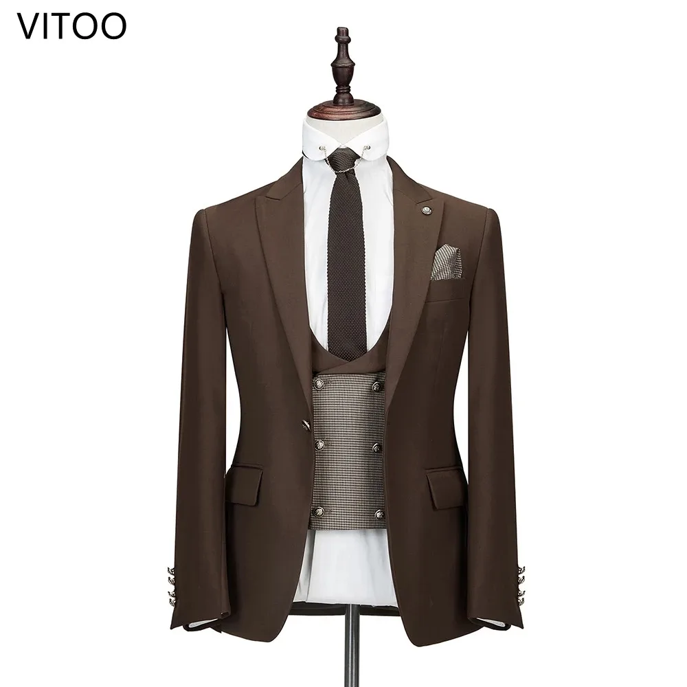 3 Sets Fashion Gentleman Casual Slim Formal Business Talks Interview Men's Suit High Quality Groom Wedding Prom Birthday Party
3 Sets Fashion Gentleman Casual Slim Formal Business Talks Interview Men's Suit High Quality Groom Wedding Prom Birthday Party