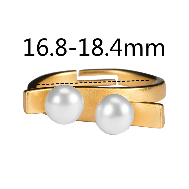 925 Sterling Silver Double Pearl Open Rings For Women 18k Gold Chinese Court Style Lady Party Handmade Fine Jewelry Flyleaf
925 Sterling Silver Double Pearl Open Rings For Women 18k Gold Chinese Court Style Lady Party Handmade Fine Jewelry Flyleaf