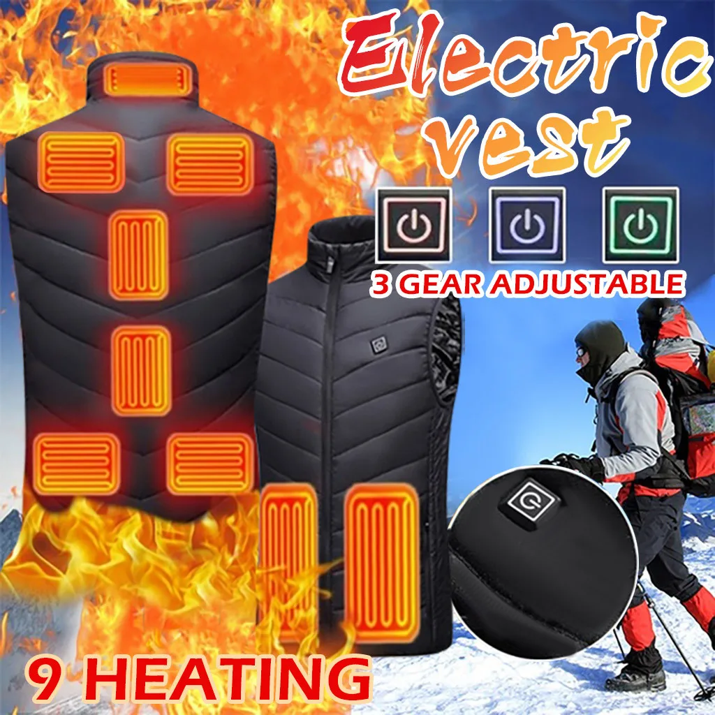 Winter Electric Heated Jackets Men Vest Outdoor Warm Clothing Heated For Riding Skiing Fishing Charging Via Usb Heated Coat
Winter Electric Heated Jackets Men Vest Outdoor Warm Clothing Heated For Riding Skiing Fishing Charging Via Usb Heated Coat