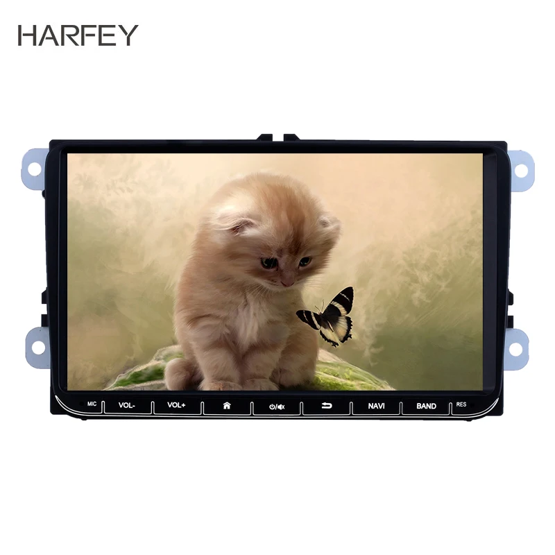 Фото Автомобильный плеер Harfey Android 8 1 Авторадио 3G стерео 9 дюймов для VW Volkswagen Golf Polo Tiguan