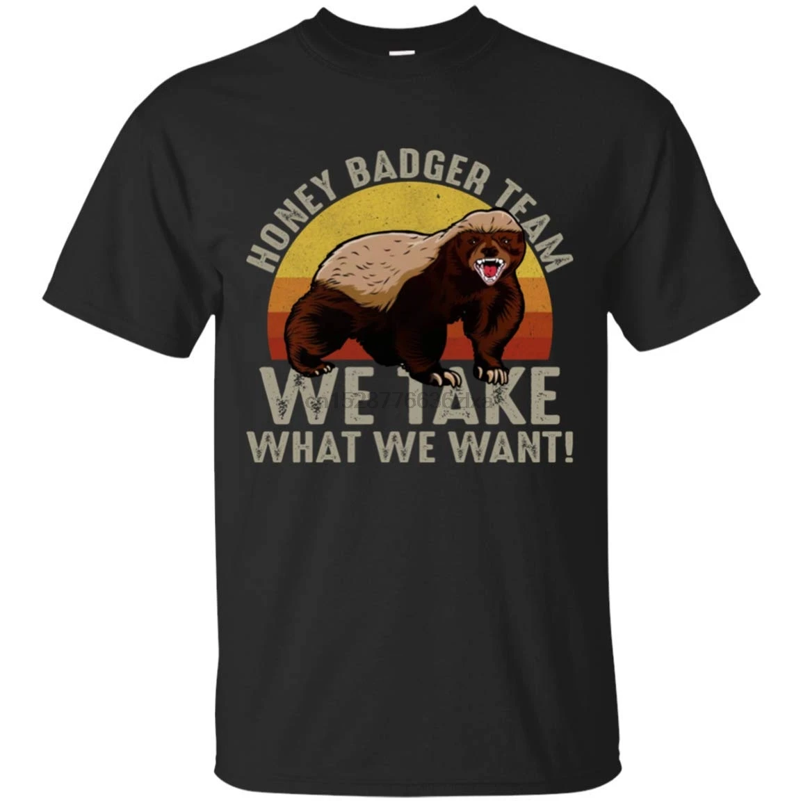 TEEBIM Retro Vintage Honey Badger Team We Take What for Mens Womens We Want Tshirt 
TEEBIM Retro Vintage Honey Badger Team We Take What for Mens Womens We Want Tshirt