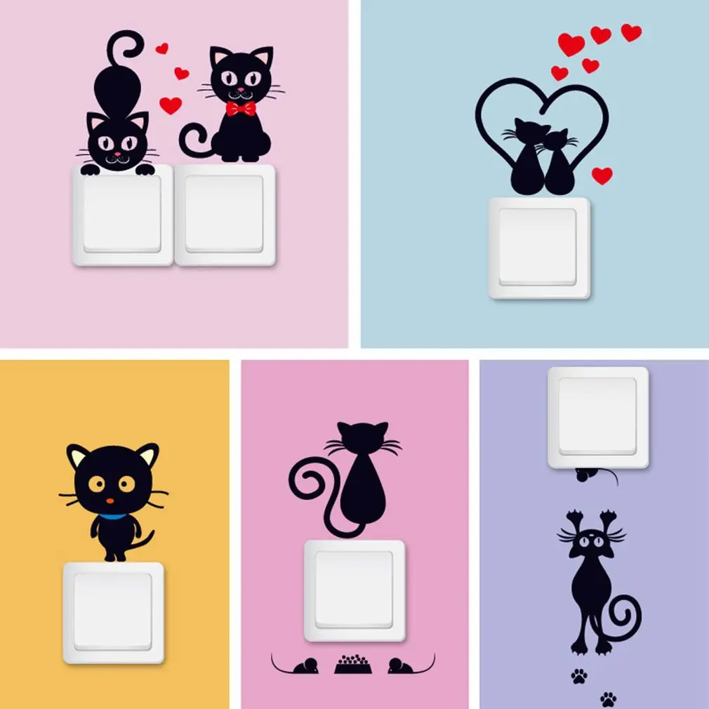 Wall Switch Cat Decoration Removable Wall Stickers Self-adhesive Cartoon Bedroom Living Room Home Decoration Art Wall Decals
Wall Switch Cat Decoration Removable Wall Stickers Self-adhesive Cartoon Bedroom Living Room Home Decoration Art Wall Decals