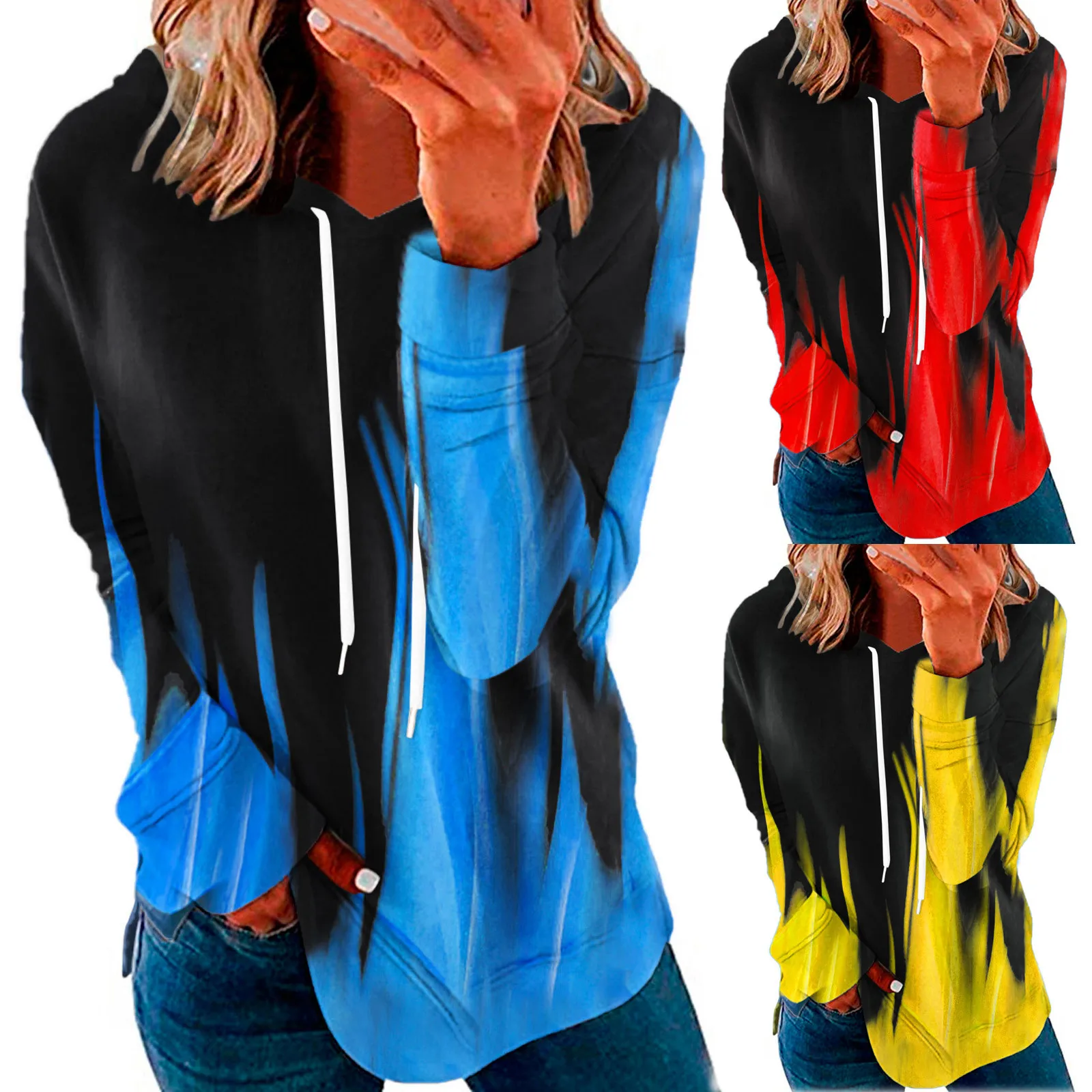 2021 Hoodies Sweatshirts Women's Fashion Long Sleeve Plus Size Gradient Print Hoodie Pullover Sweatshirt Blouse Tops 729#Q
2021 Hoodies Sweatshirts Women's Fashion Long Sleeve Plus Size Gradient Print Hoodie Pullover Sweatshirt Blouse Tops 729#Q